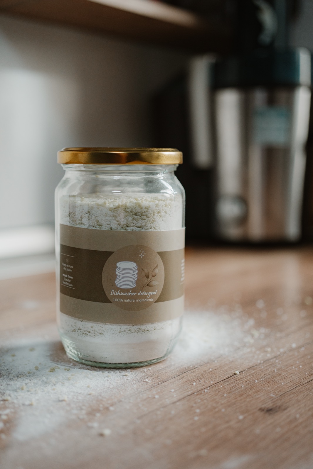 Природен прашок за машинско миење садови